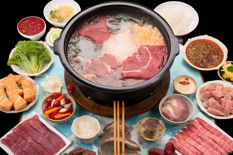 中国特色餐饮火锅涮菜桌面摆拍,高清,摄影图,摄影图片,图片大全,摄影图免费下载